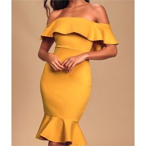 Lulus Off Shoulder Dress